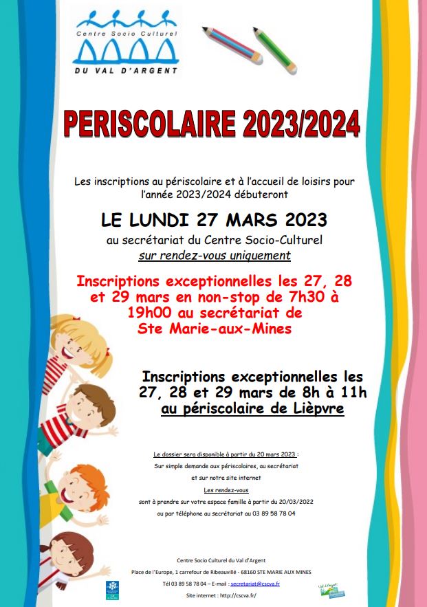 affiche centre socio periscolaire 2023